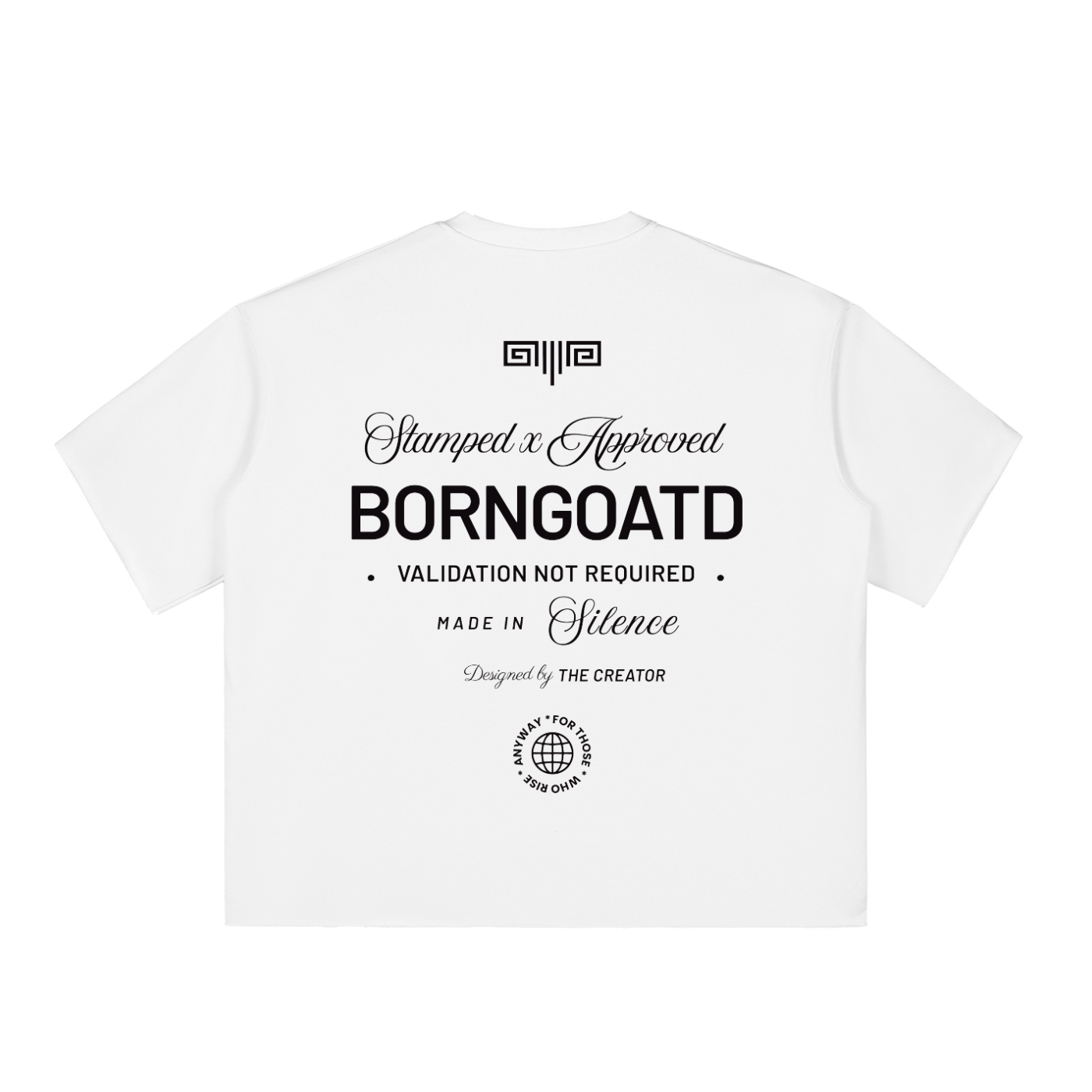 VALIDATION NOT REQUIRED RAW HEM TEE