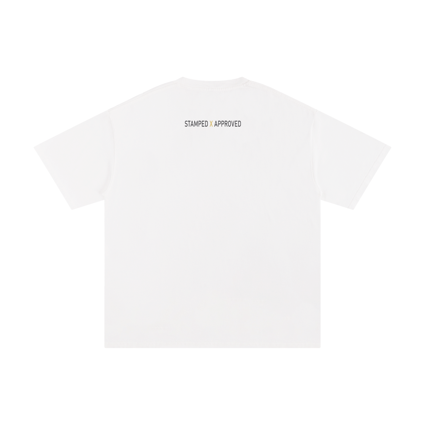 Front view of BORNGOATD Original Logo Tee with chest print