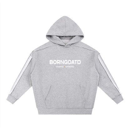 Flower Gray Contrast Hoodie