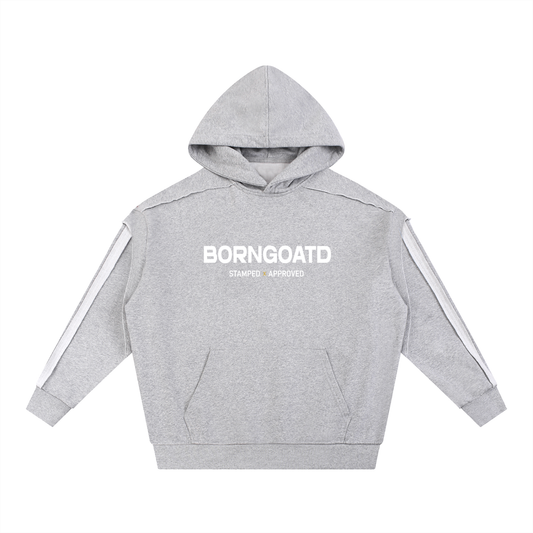 Flower Gray Contrast Hoodie