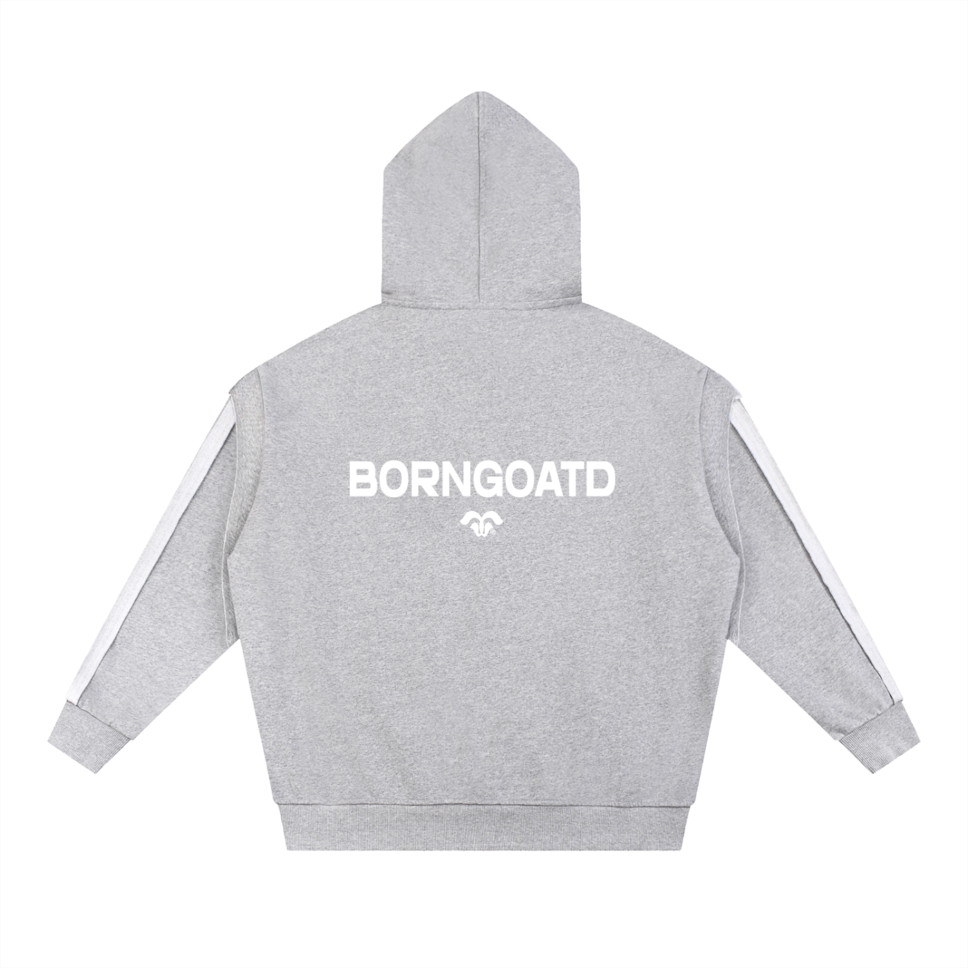 Flower Gray Contrast Hoodie