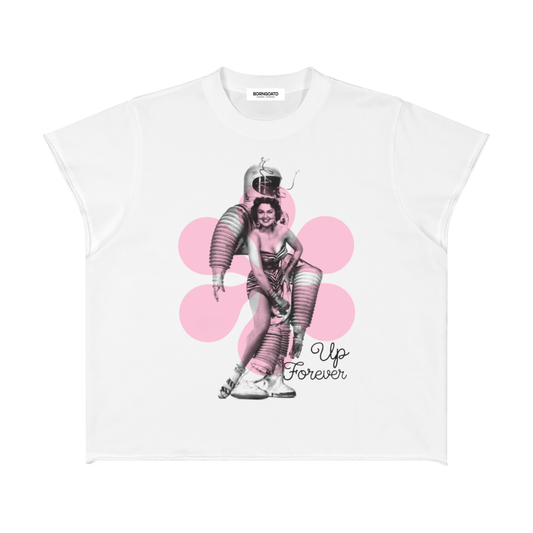 “Forever Up” Raw Raw Edge  Boxy T-Shirt