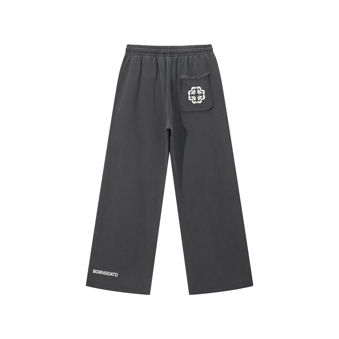 Snow Washed Raw Edge Sweatpants