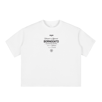 VALIDATION NOT REQUIRED RAW HEM TEE