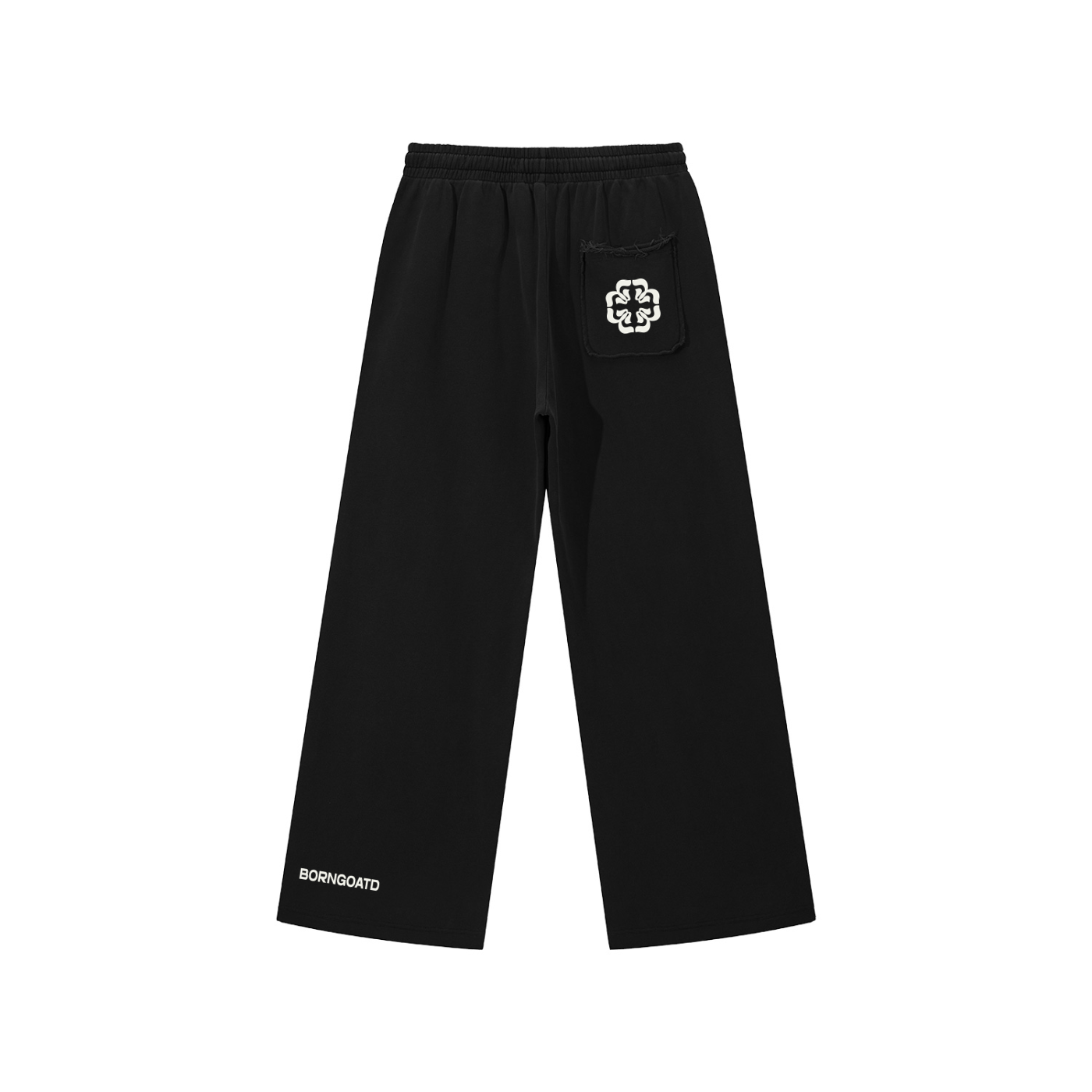 Snow Washed Raw Edge Sweatpants