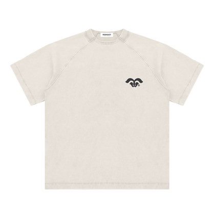 BORNGOATD Vintage Washed Raglan Tee