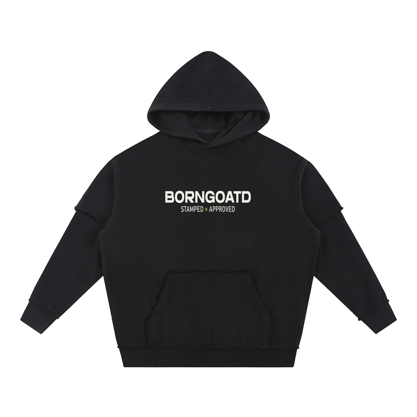 Double Layer Snow Washed Hoodie