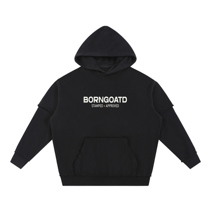 Double Layer Snow Washed Hoodie