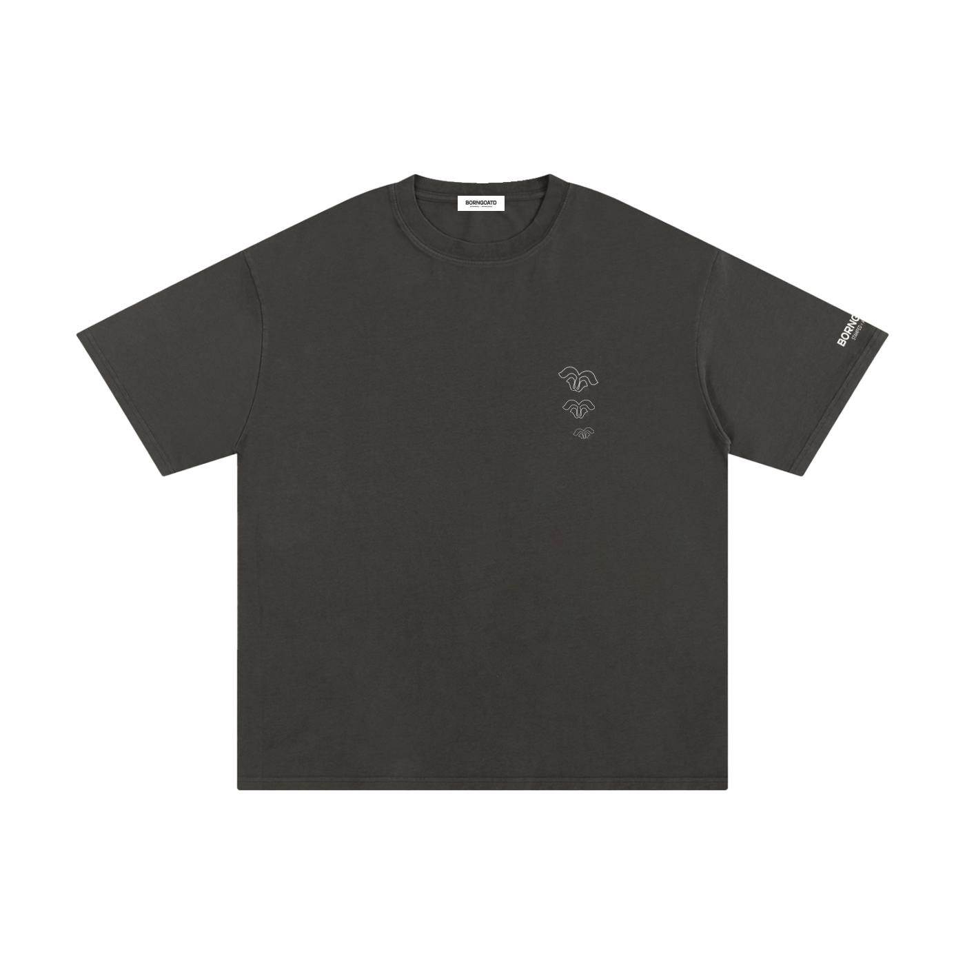 BORNGOATD Stacked Logo Everyday Tee