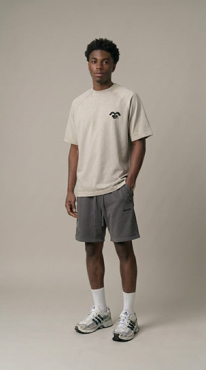 BORNGOATD Vintage Washed Raglan Tee