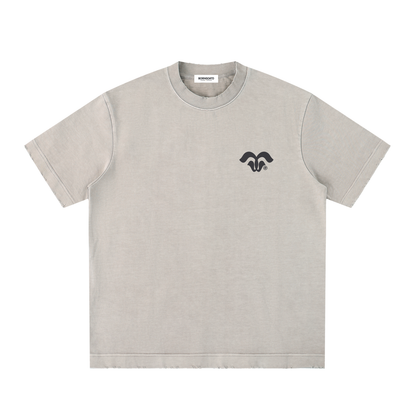 Move Like U Already Know Heavyweight Vintage Washed Frayed Tee