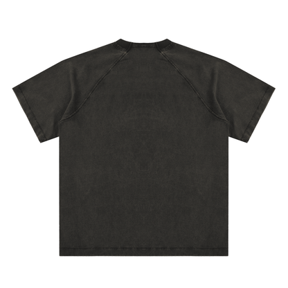 BORNGOATD Vintage Washed Raglan Tee