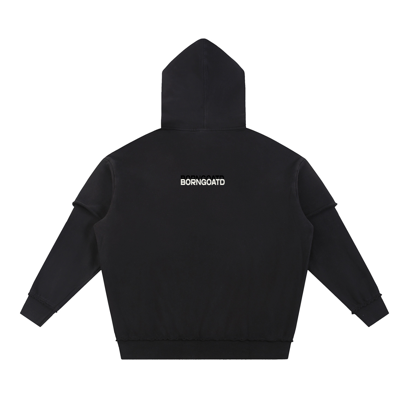 Double Layer Snow Washed Hoodie