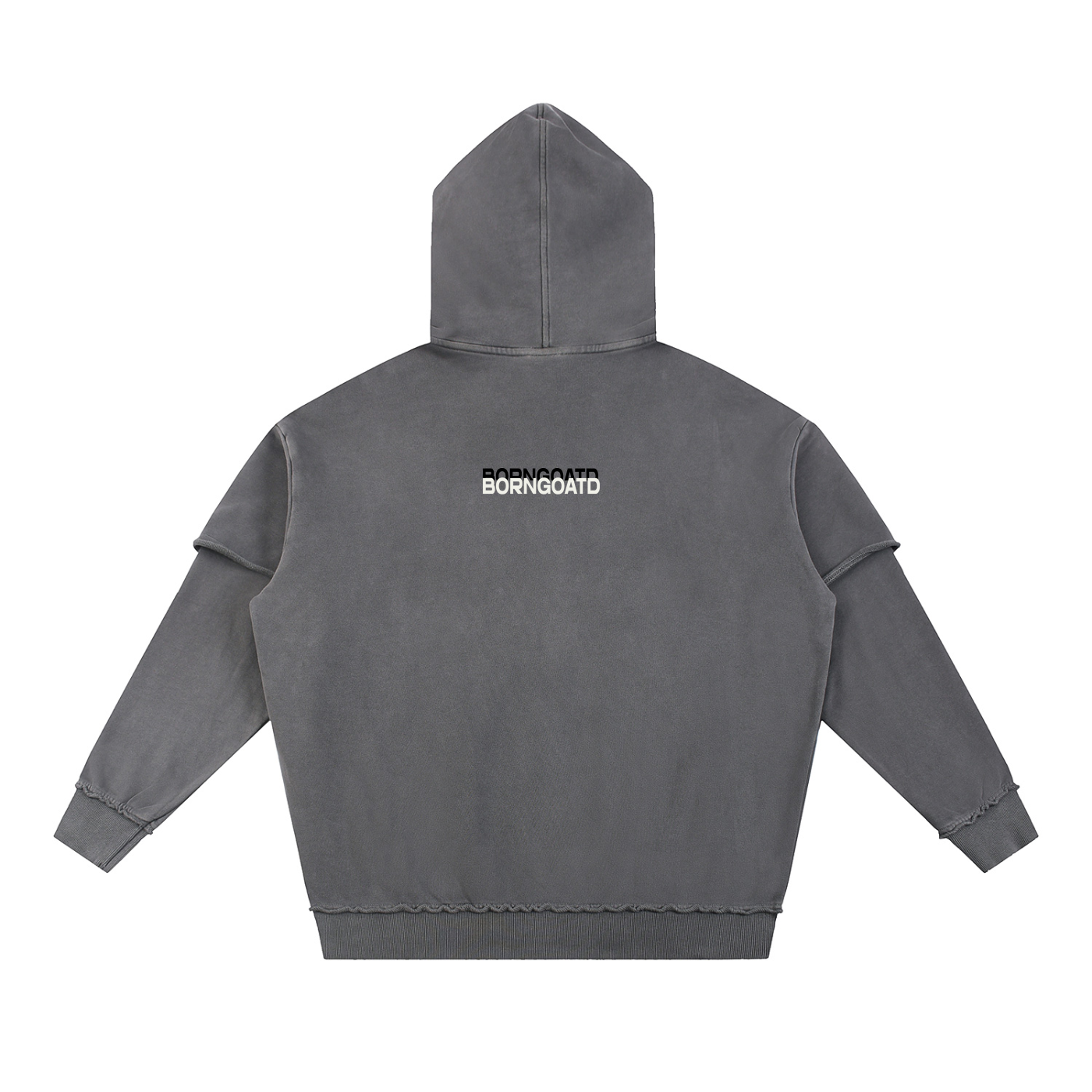 Double Layer Snow Washed Hoodie