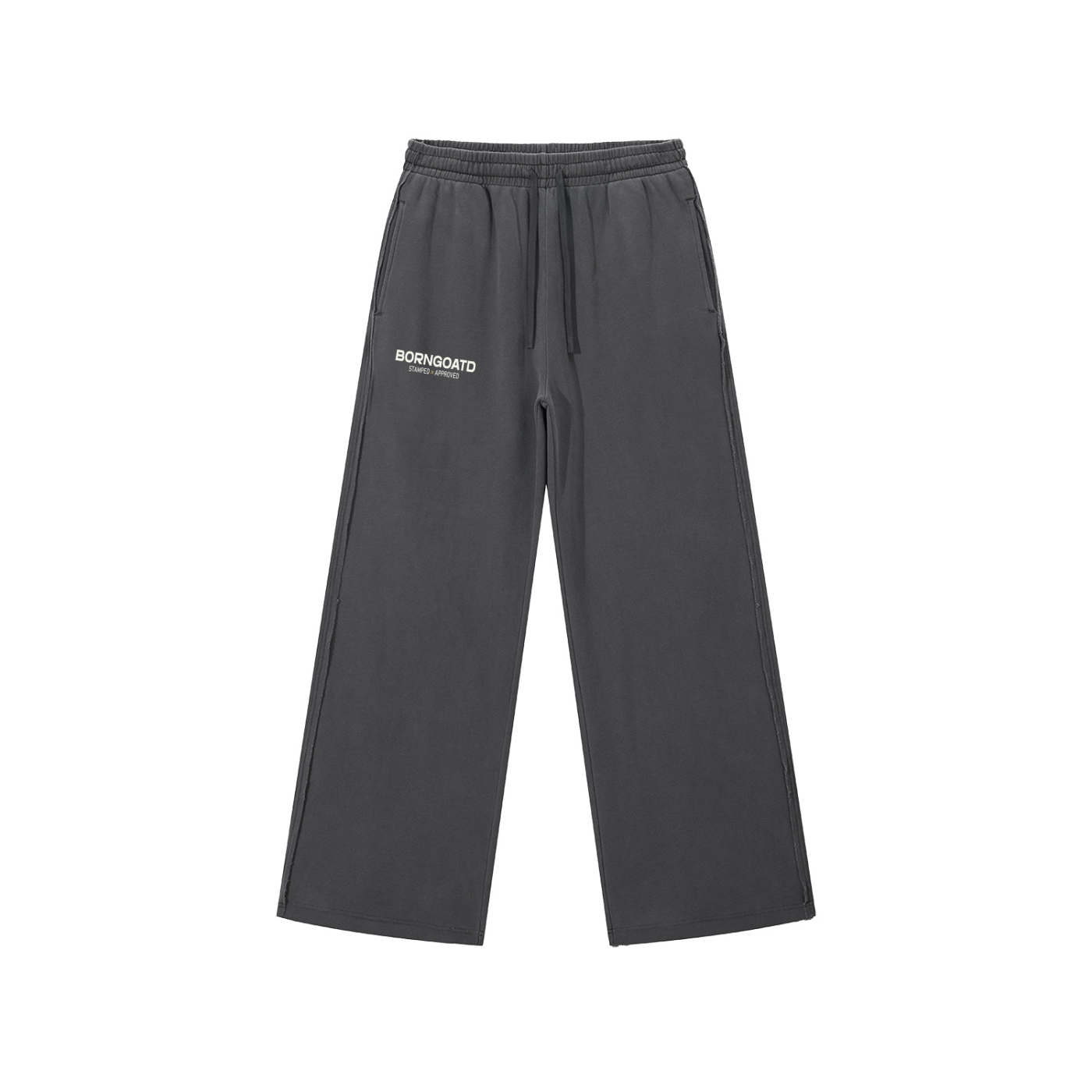Snow Washed Raw Edge Sweatpants