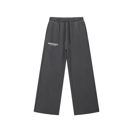 Snow Washed Raw Edge Sweatpants